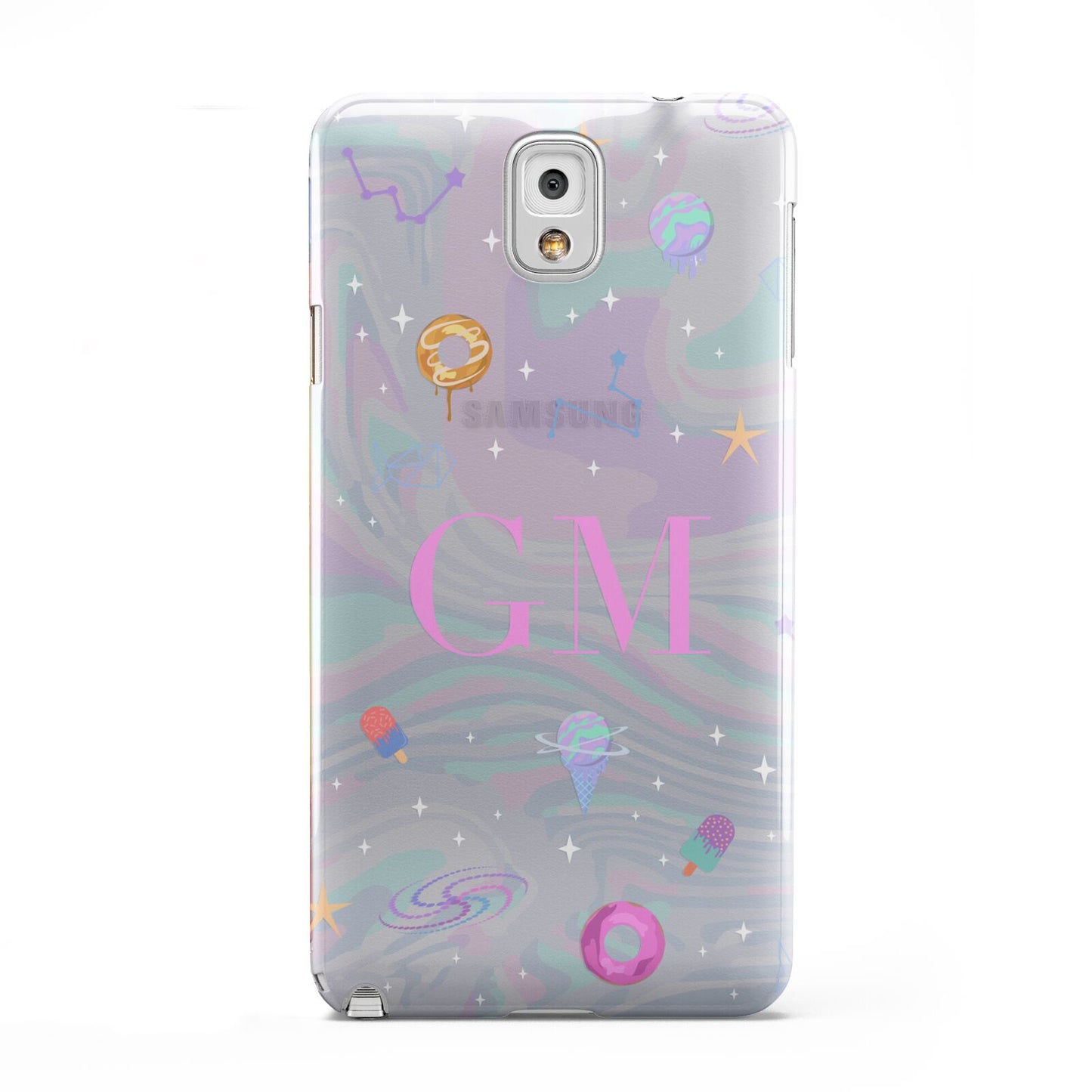 Inky Galactic Scene Personalised Initials Samsung Galaxy Note 3 Case