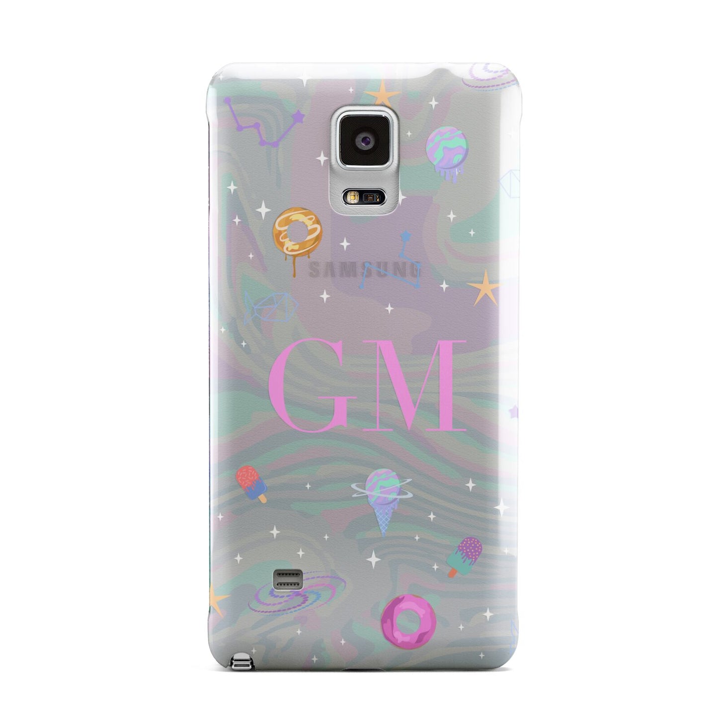 Inky Galactic Scene Personalised Initials Samsung Galaxy Note 4 Case