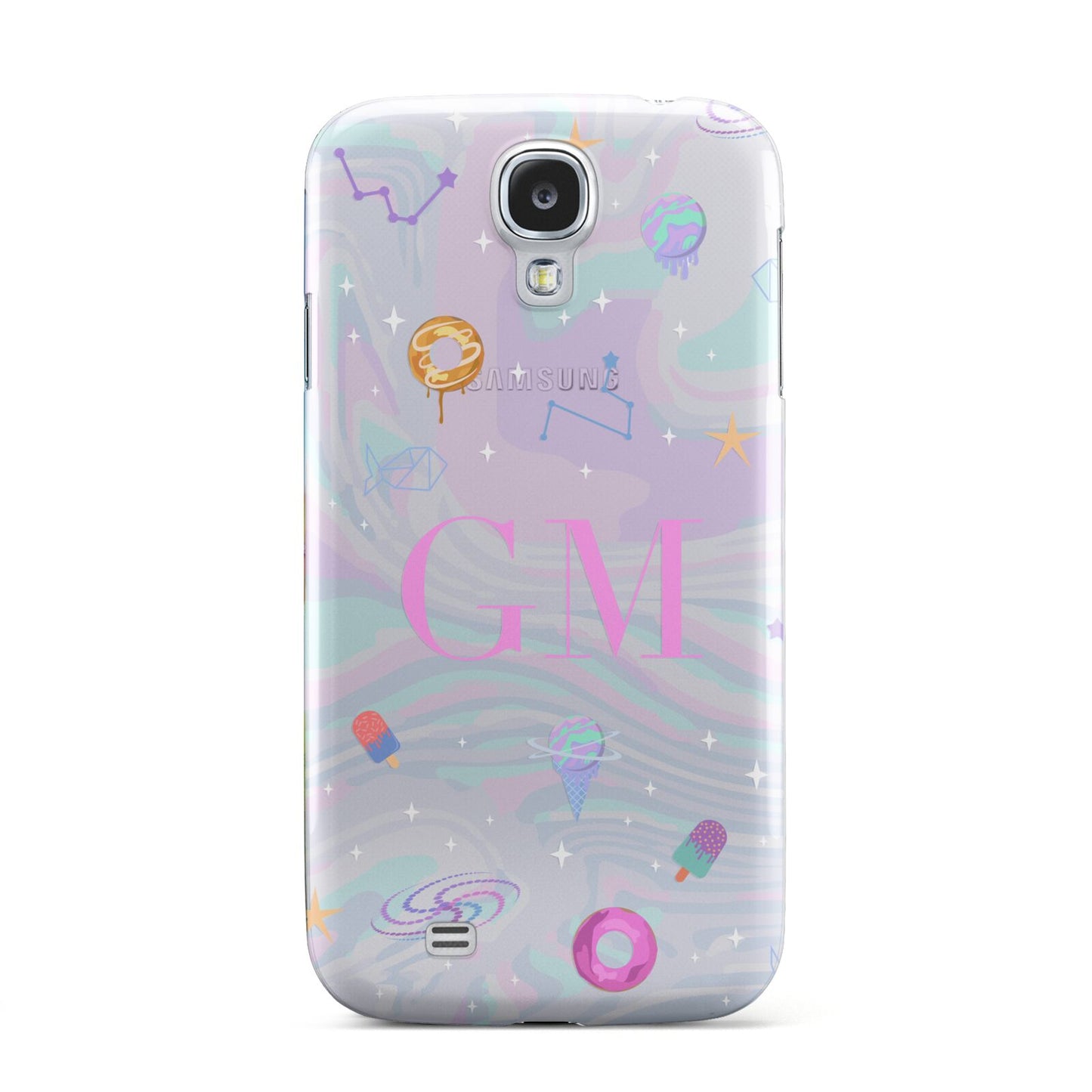 Inky Galactic Scene Personalised Initials Samsung Galaxy S4 Case