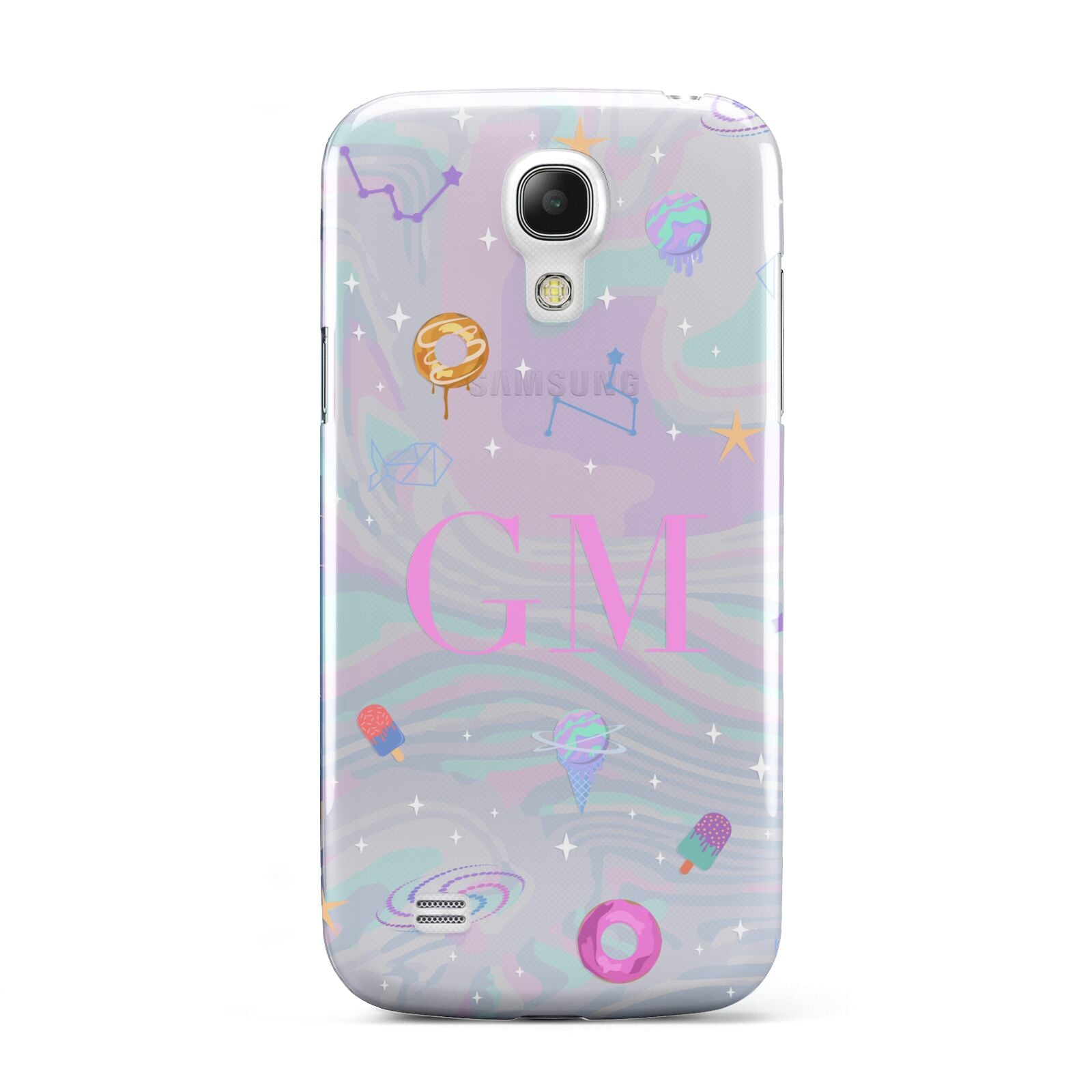 Inky Galactic Scene Personalised Initials Samsung Galaxy S4 Mini Case