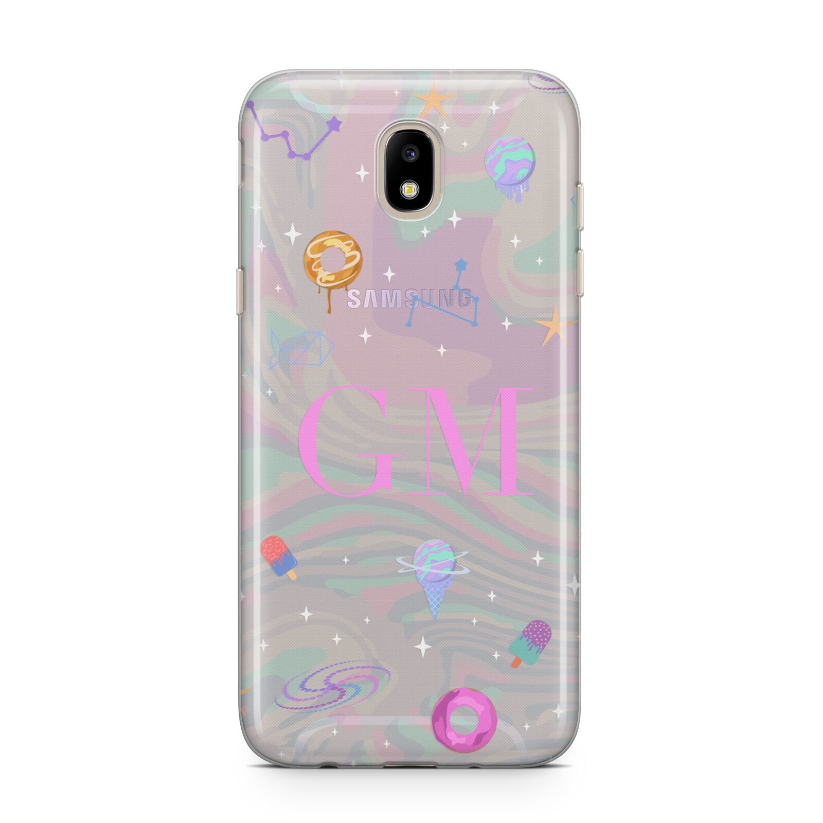 Inky Galactic Scene Personalised Initials Samsung J5 2017 Case