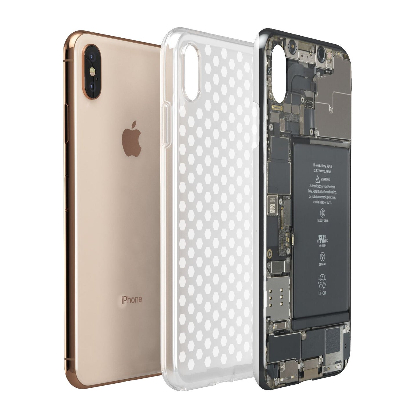 Internal Parts Apple iPhone Xs Max 3D Tough Case Expanded View