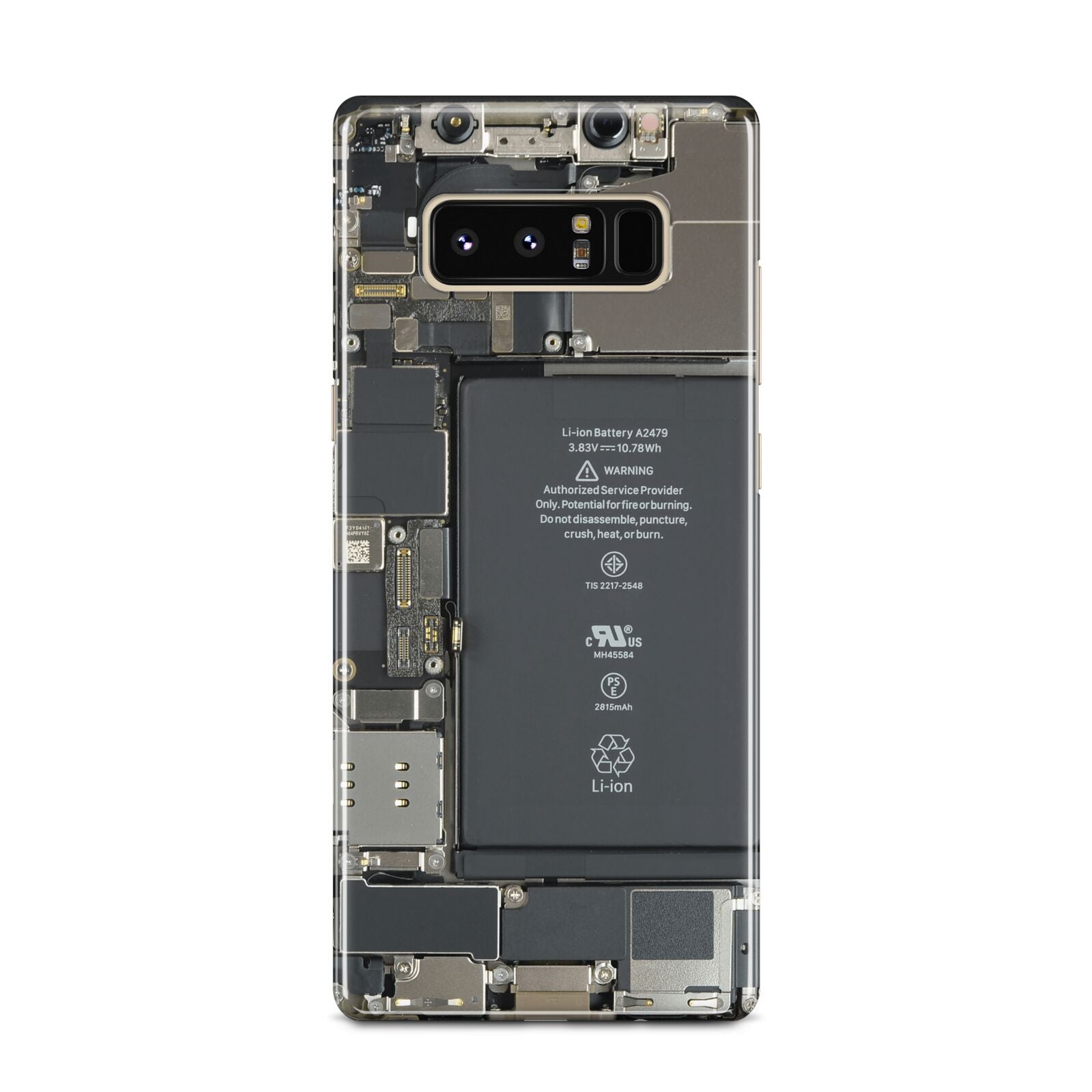 Internal Parts Samsung Galaxy Note 8 Case