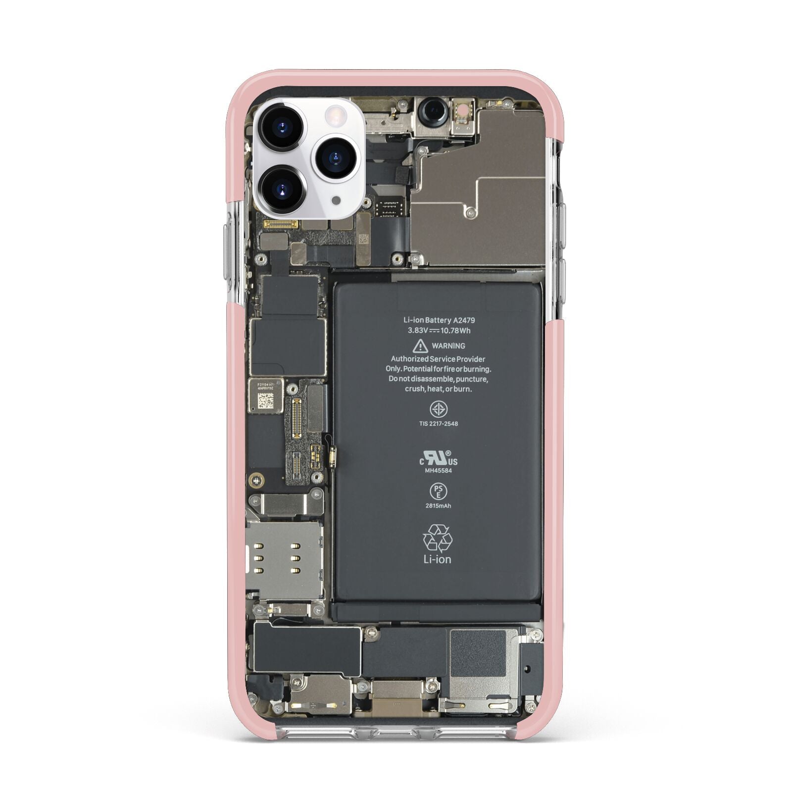 Internal Parts iPhone 11 Pro Max Impact Pink Edge Case