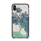 Irises By Vincent Van Gogh Apple iPhone Xs Max Impact Case Black Edge on Black Phone