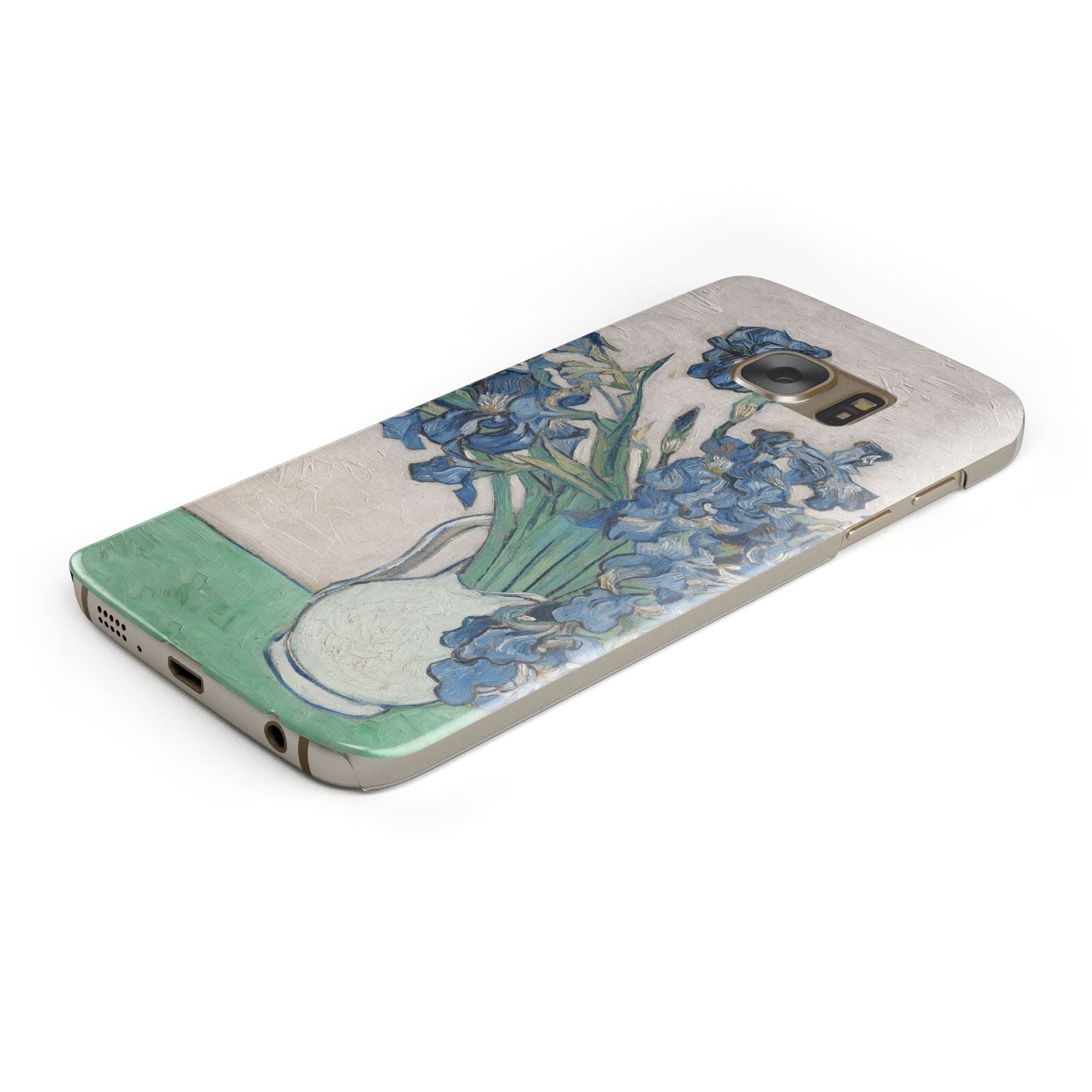 Irises By Vincent Van Gogh Protective Samsung Galaxy Case Angled Image