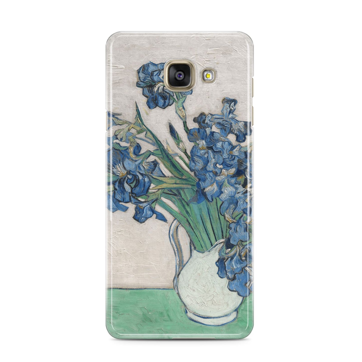 Irises By Vincent Van Gogh Samsung Galaxy A3 2016 Case on gold phone