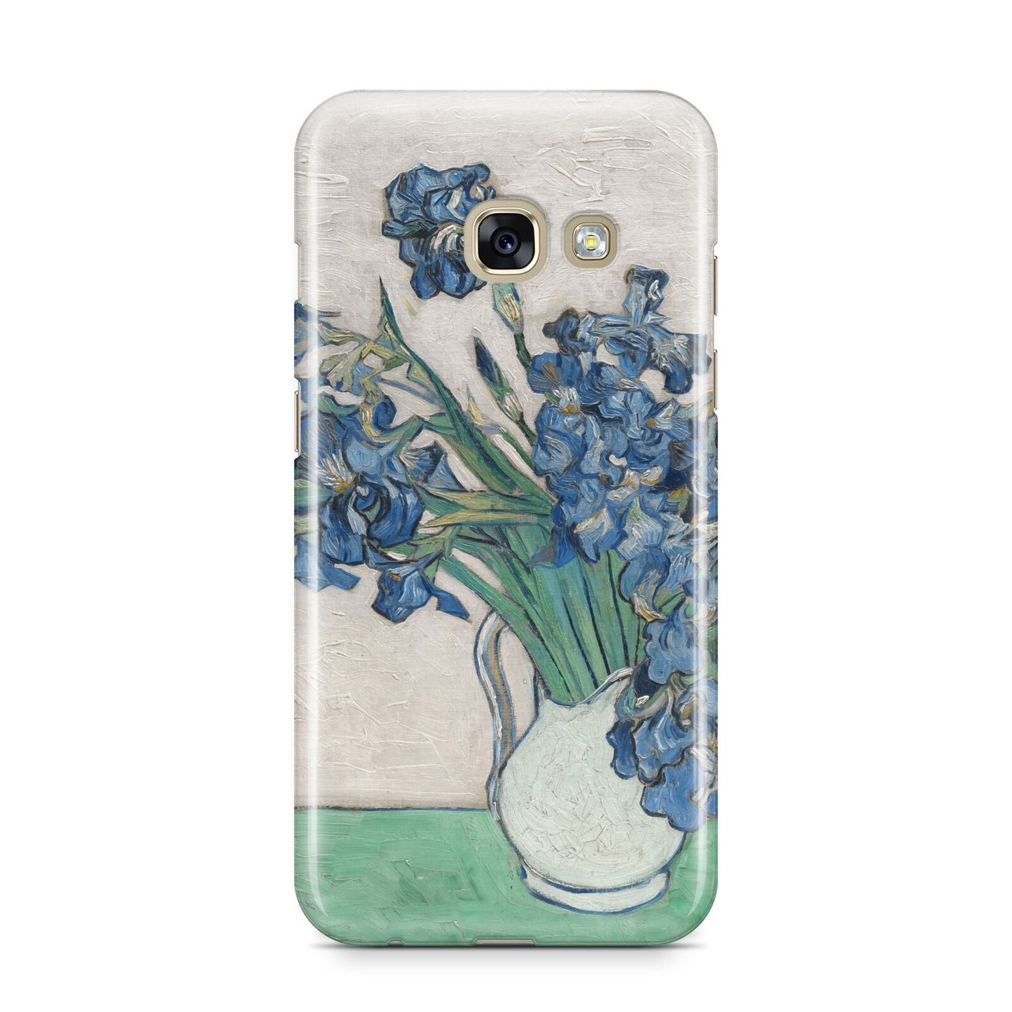 Irises By Vincent Van Gogh Samsung Galaxy A3 2017 Case on gold phone