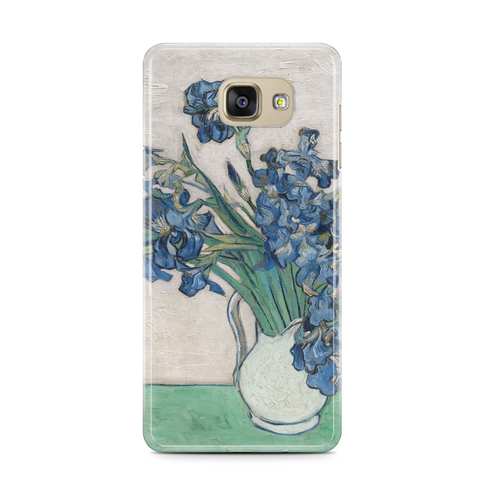 Irises By Vincent Van Gogh Samsung Galaxy A7 2016 Case on gold phone