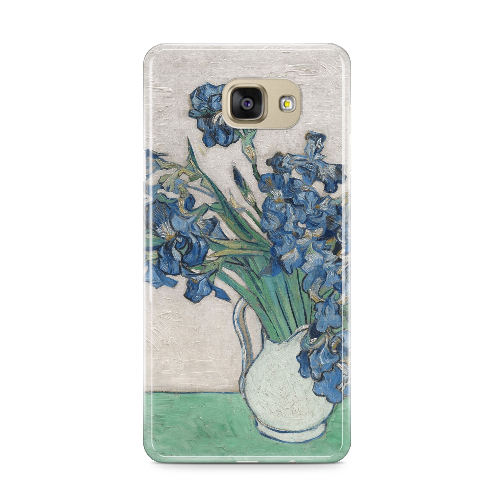 Irises By Vincent Van Gogh Samsung Galaxy A9 2016 Case on gold phone