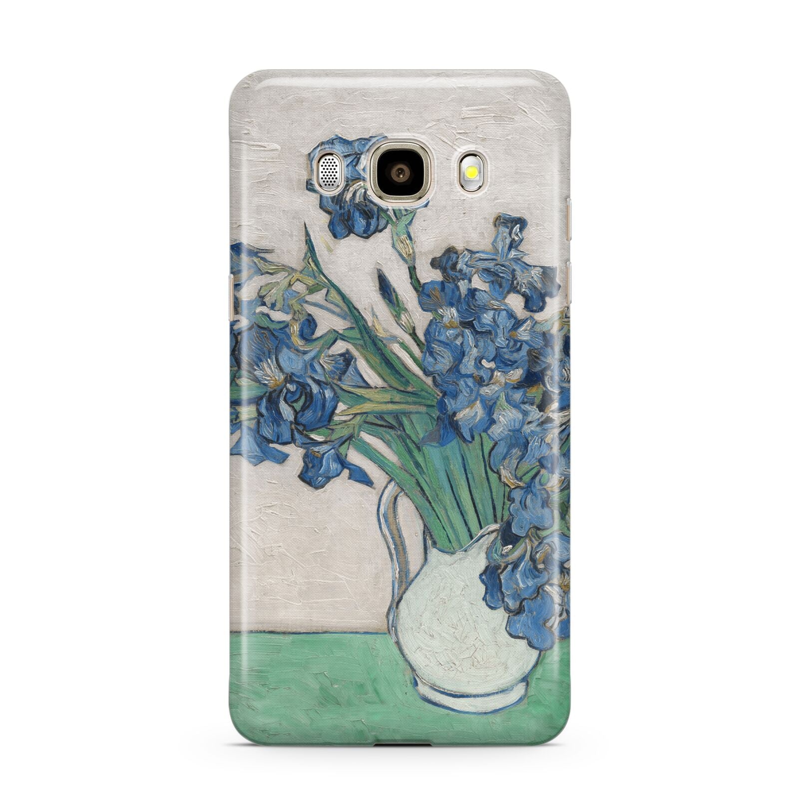 Irises By Vincent Van Gogh Samsung Galaxy J7 2016 Case on gold phone