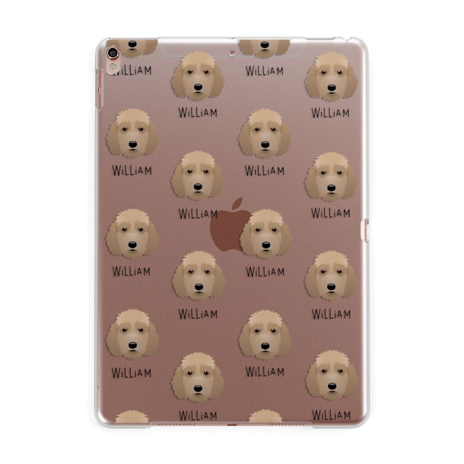 Irish Doodle Icon with Name Apple iPad Rose Gold Case