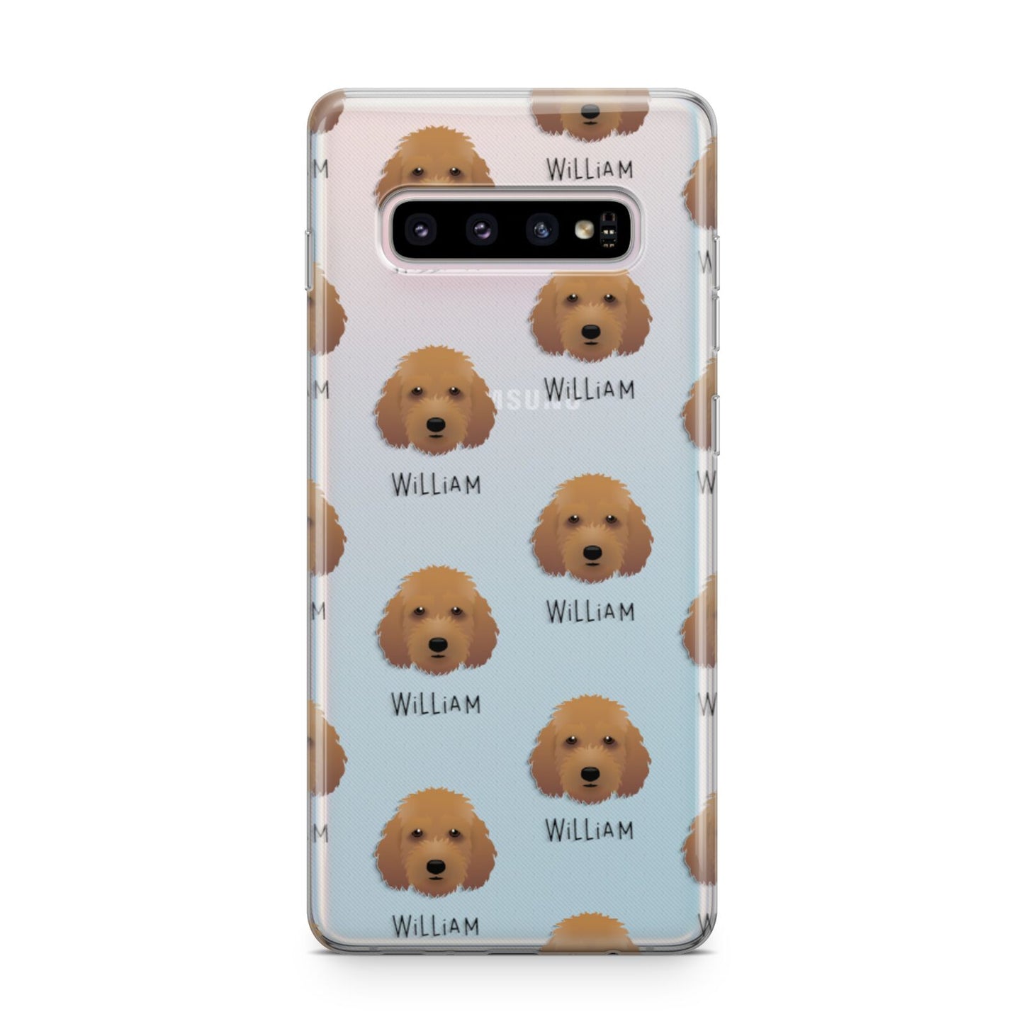 Irish Doodle Icon with Name Samsung Galaxy S10 Plus Case