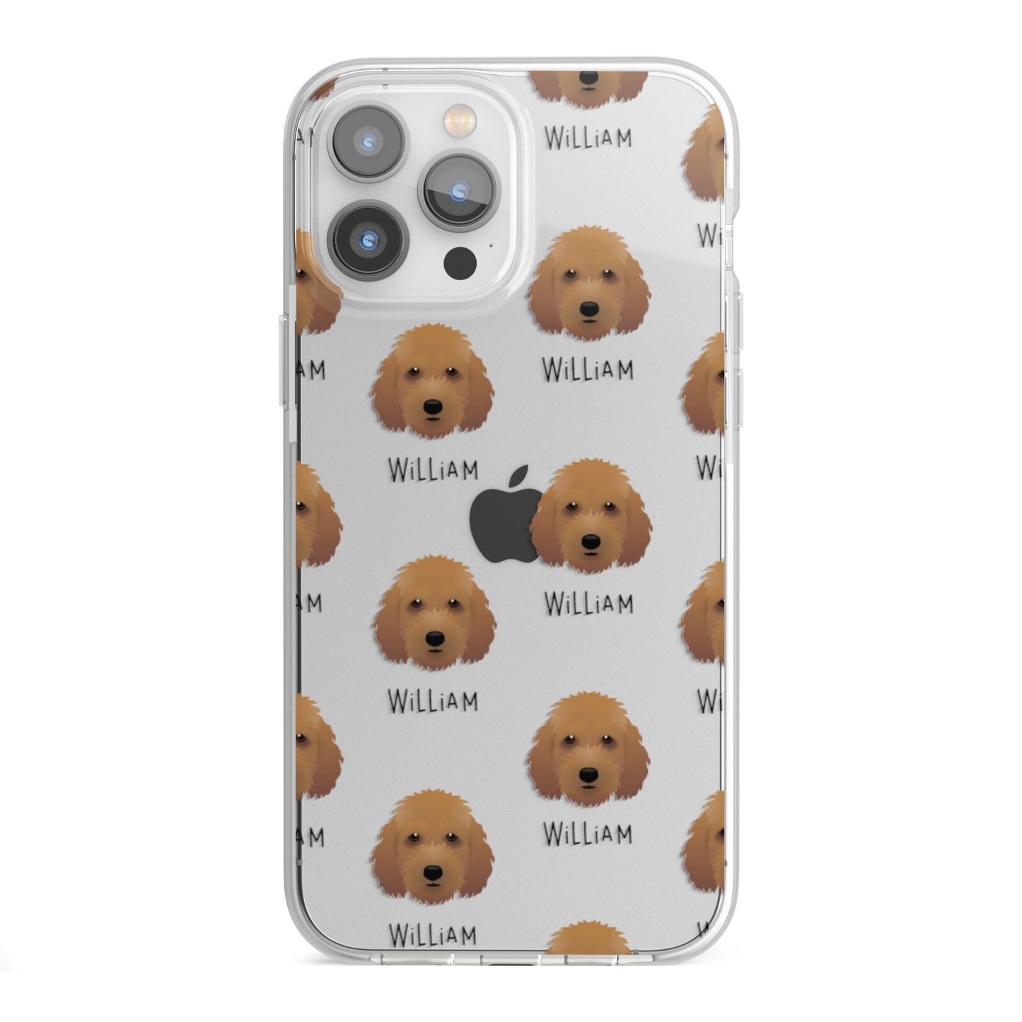 Irish Doodle Icon with Name iPhone 13 Pro Max TPU Impact Case with White Edges