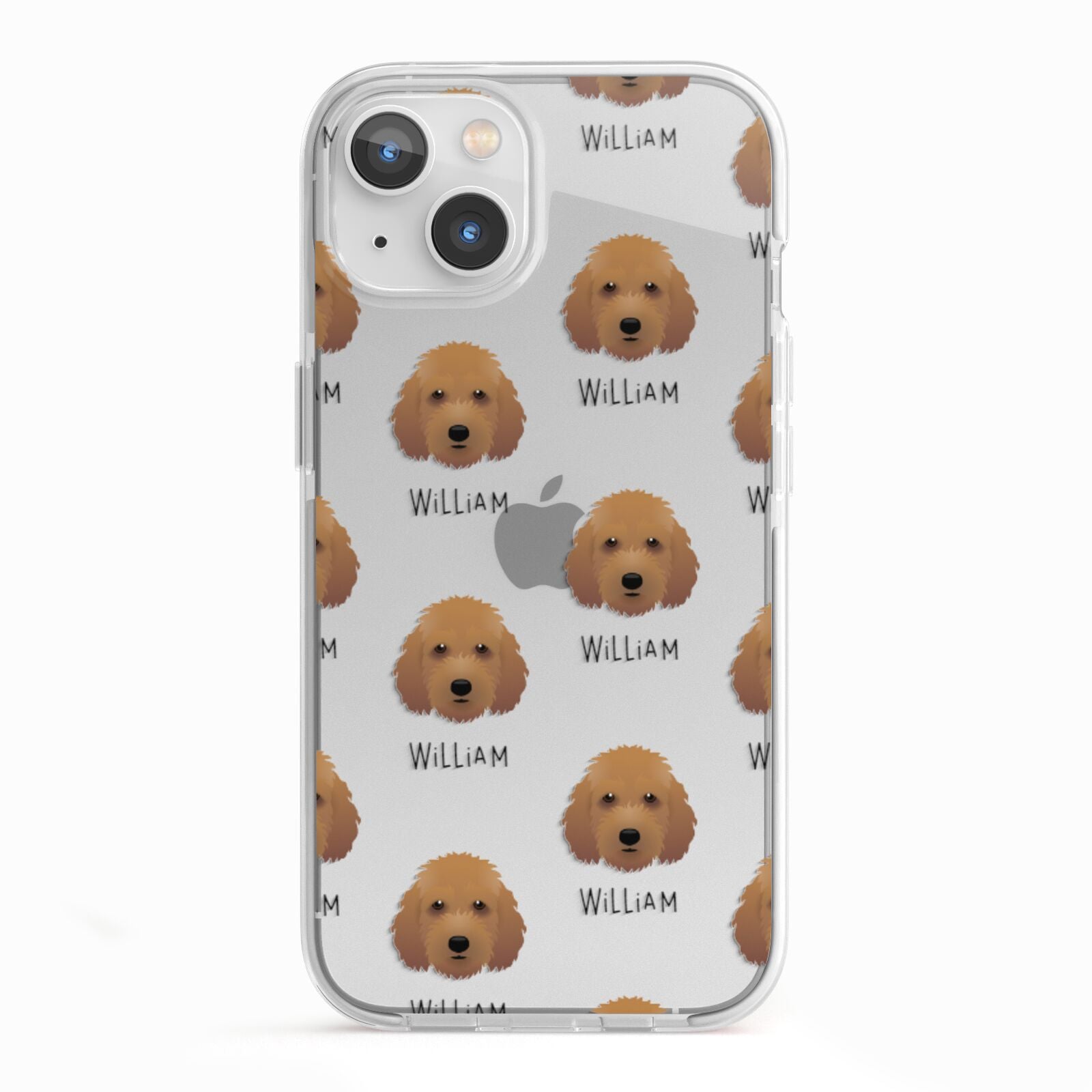 Irish Doodle Icon with Name iPhone 13 TPU Impact Case with White Edges