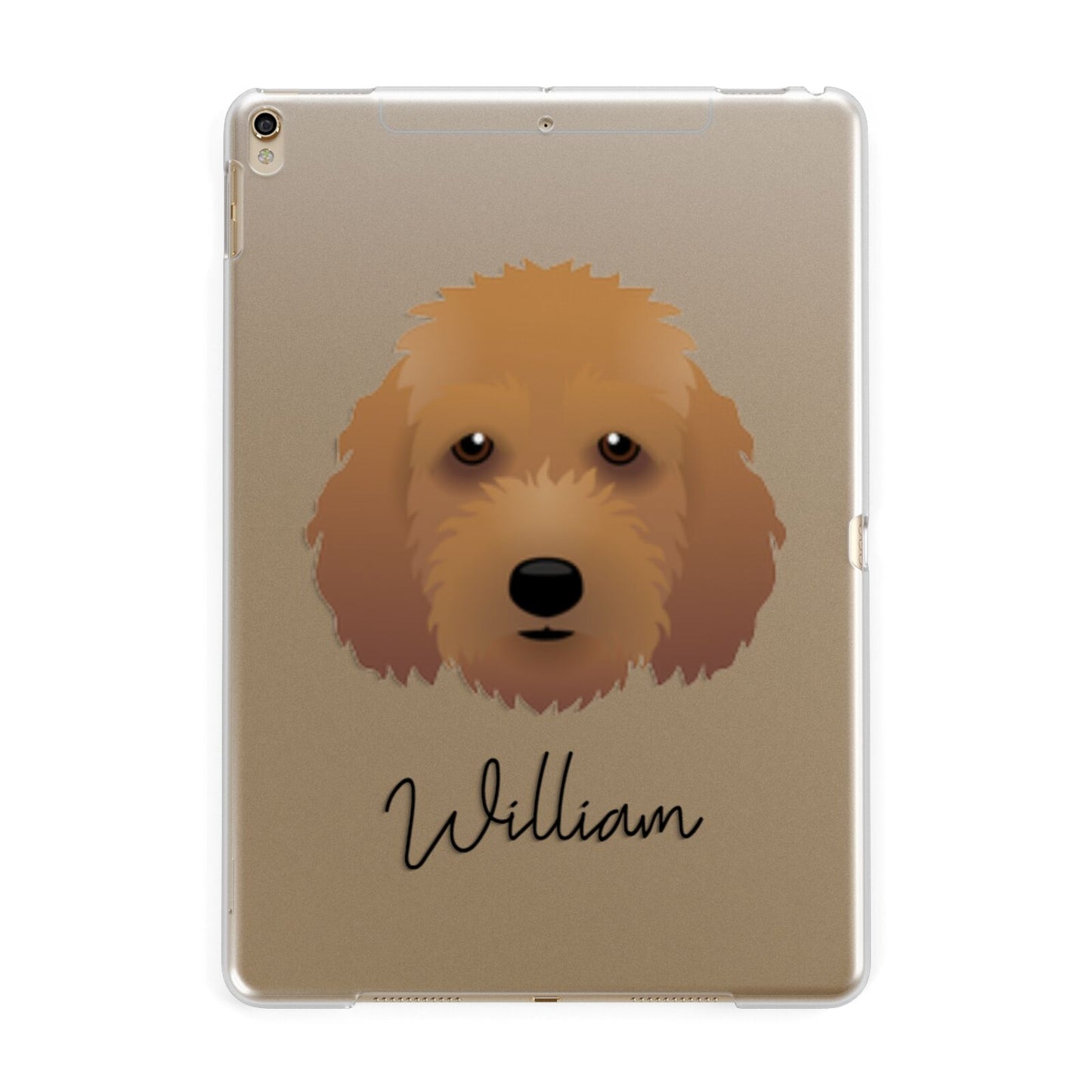 Irish Doodle Personalised Apple iPad Gold Case