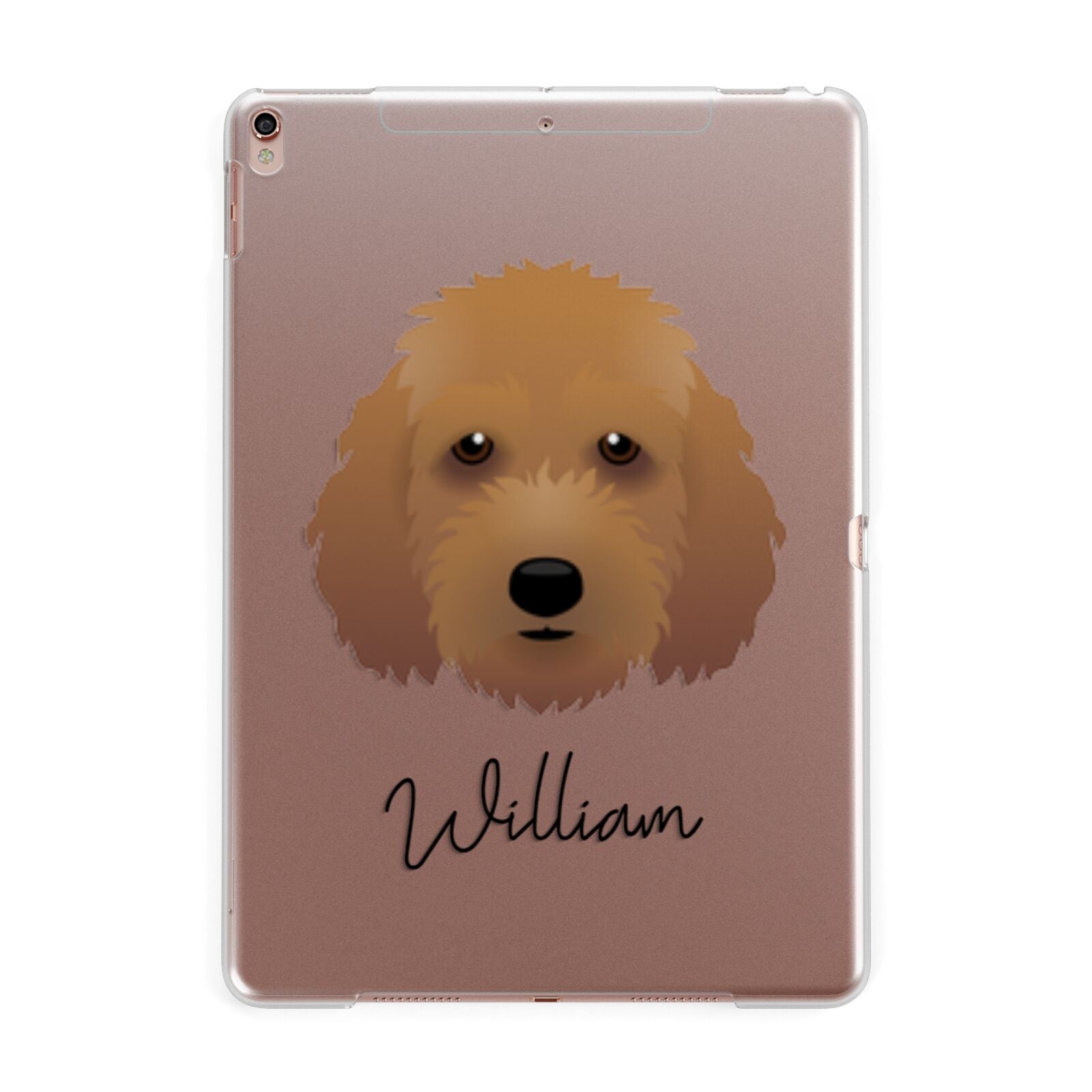 Irish Doodle Personalised Apple iPad Rose Gold Case