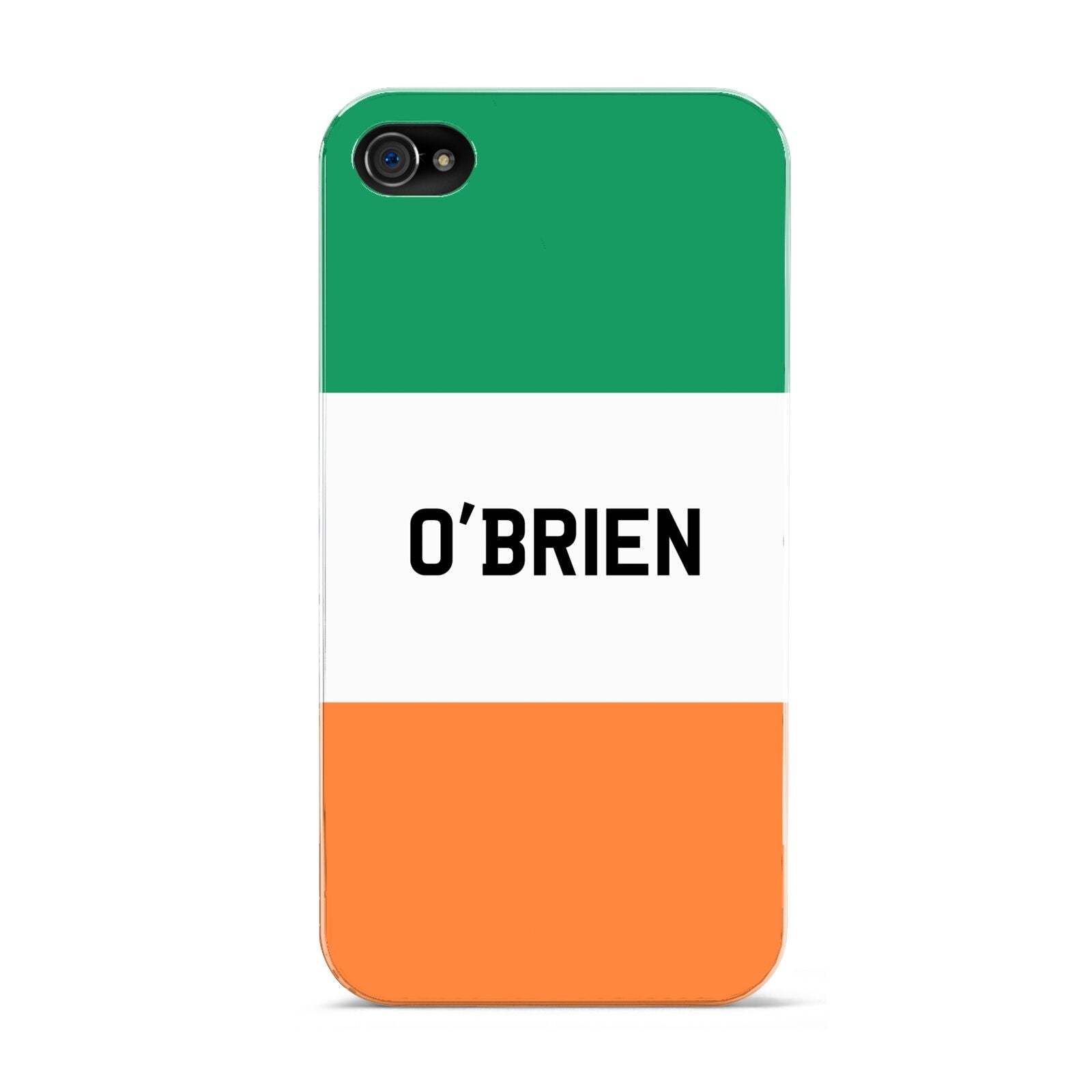 Irish Flag Personalised Name Apple iPhone 4s Case