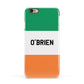 Irish Flag Personalised Name Apple iPhone 6 3D Snap Case