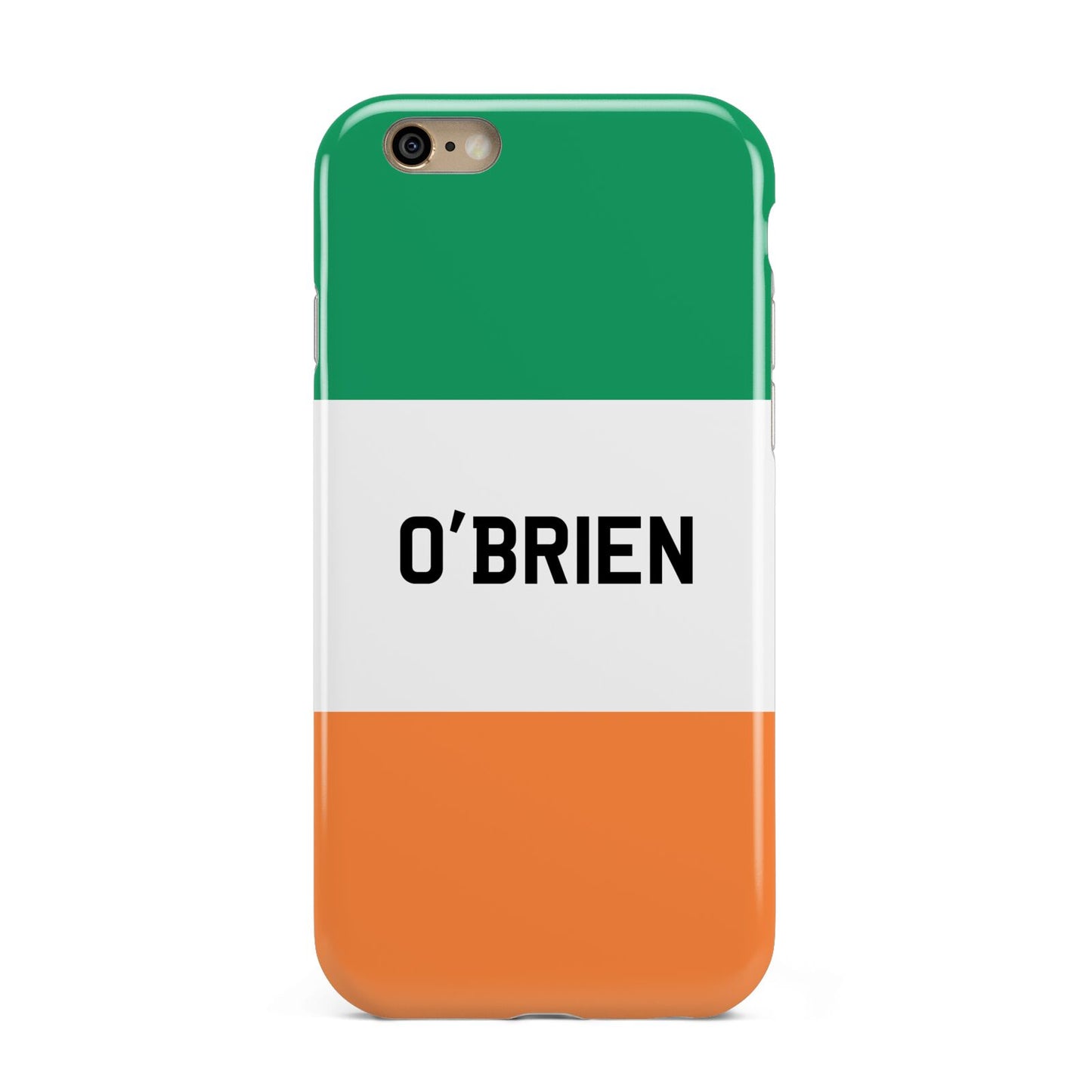 Irish Flag Personalised Name Apple iPhone 6 3D Tough Case