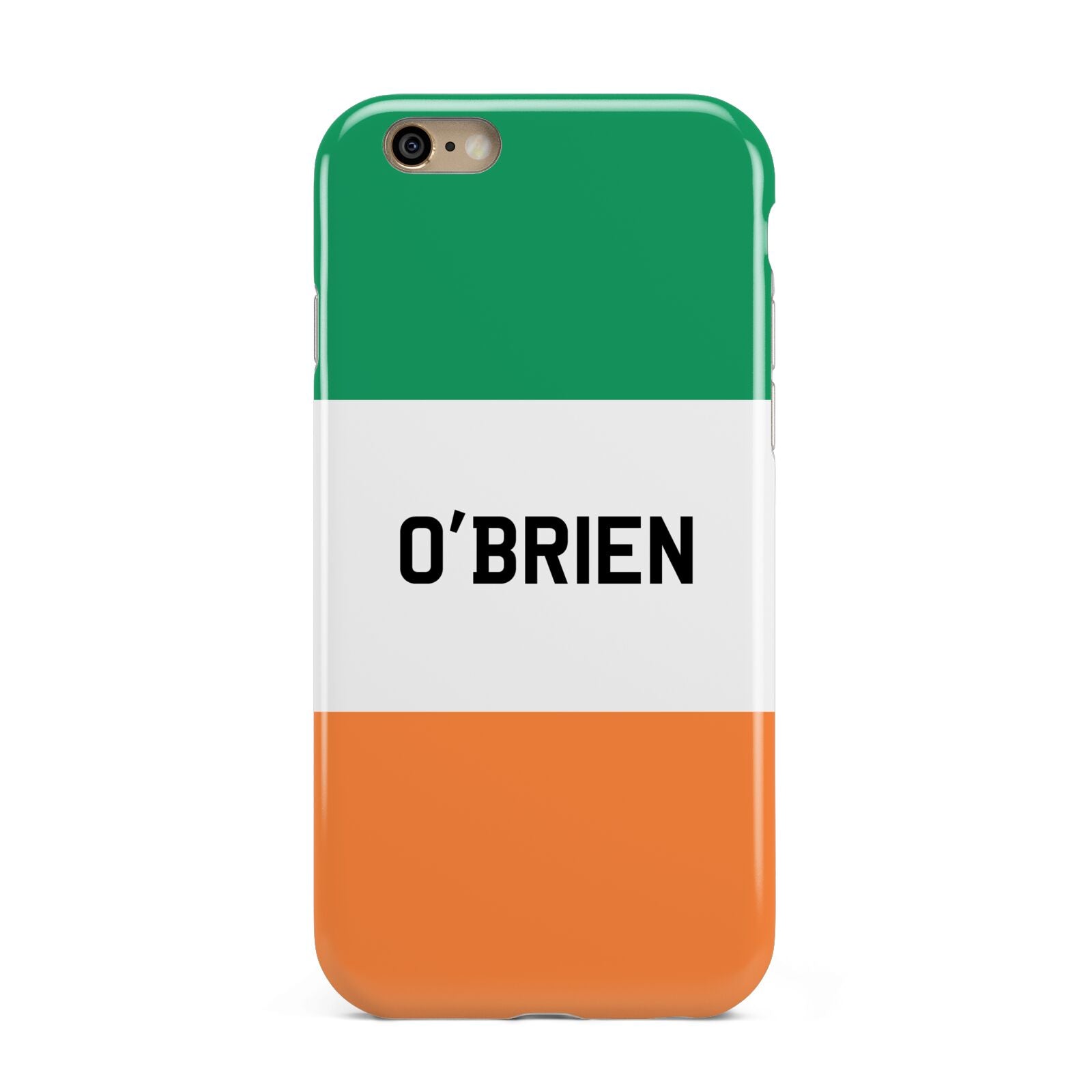 Irish Flag Personalised Name Apple iPhone 6 3D Tough Case