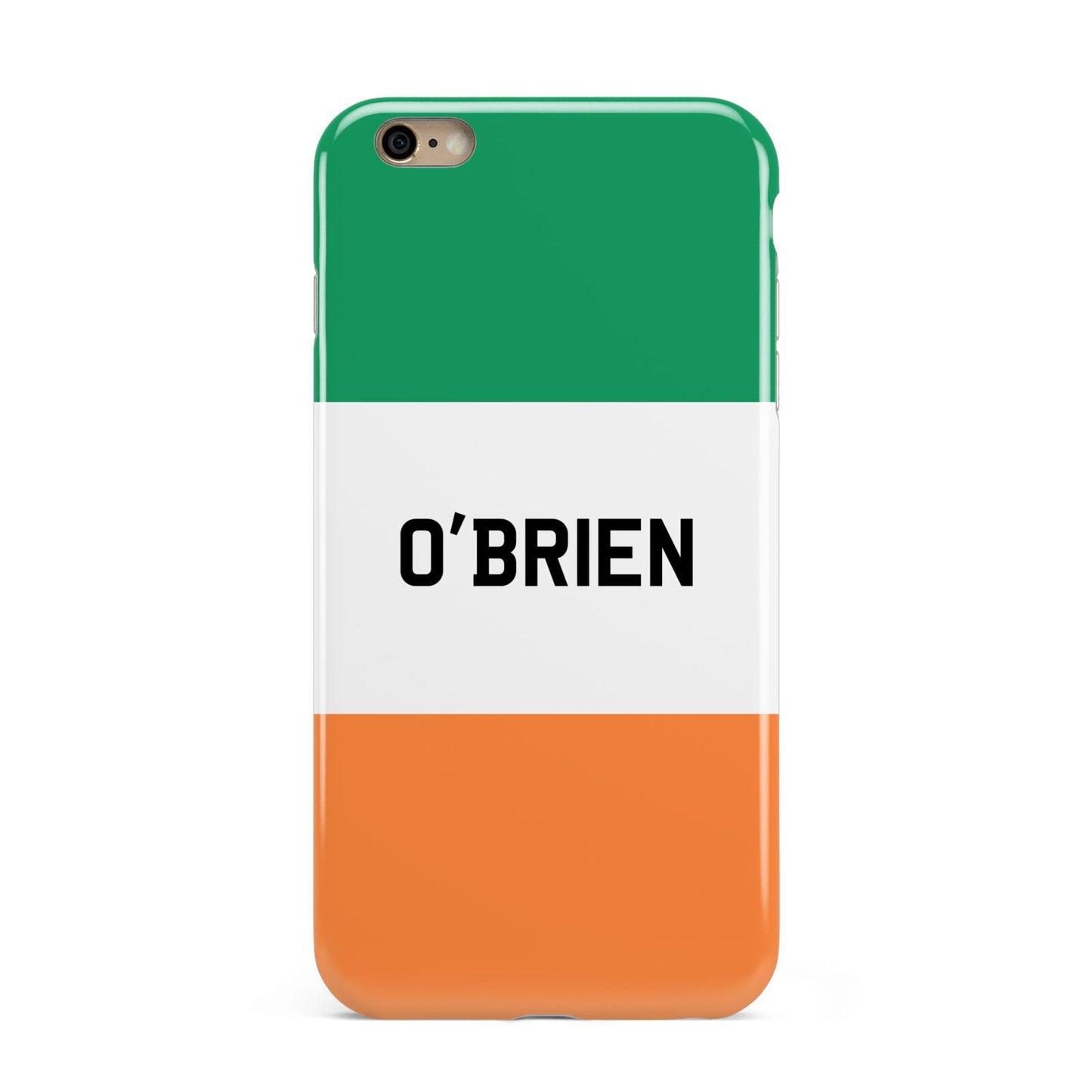 Irish Flag Personalised Name Apple iPhone 6 Plus 3D Tough Case