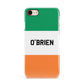 Irish Flag Personalised Name Apple iPhone 7 8 3D Snap Case