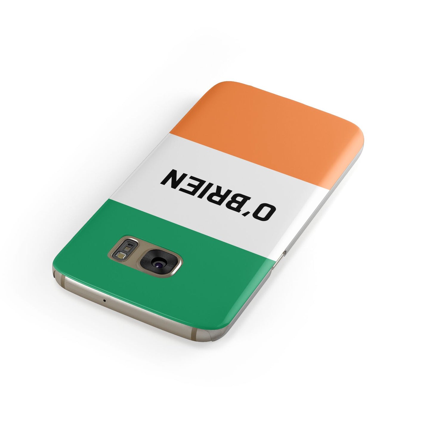 Irish Flag Personalised Name Samsung Galaxy Case Front Close Up