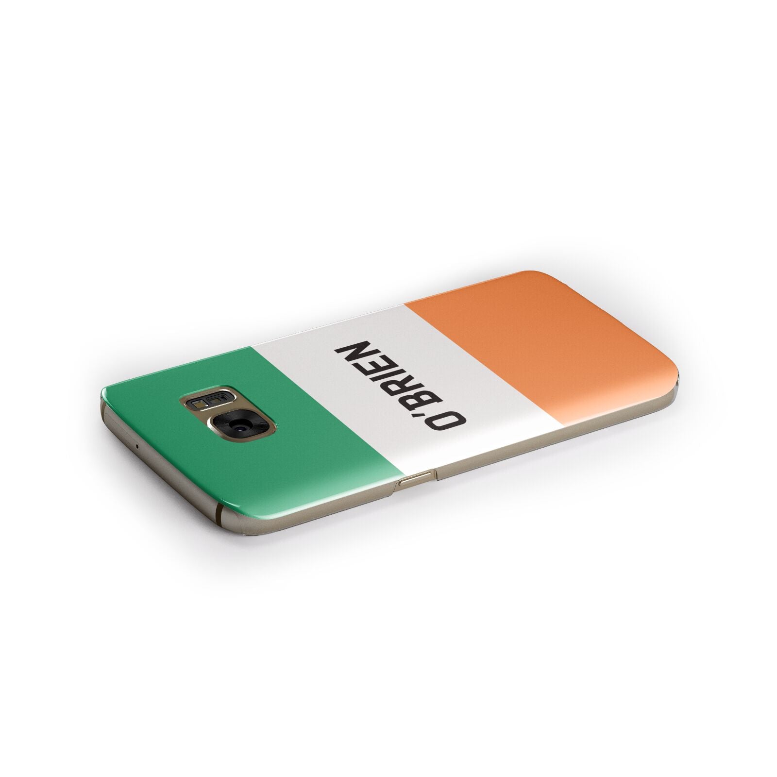 Irish Flag Personalised Name Samsung Galaxy Case Side Close Up