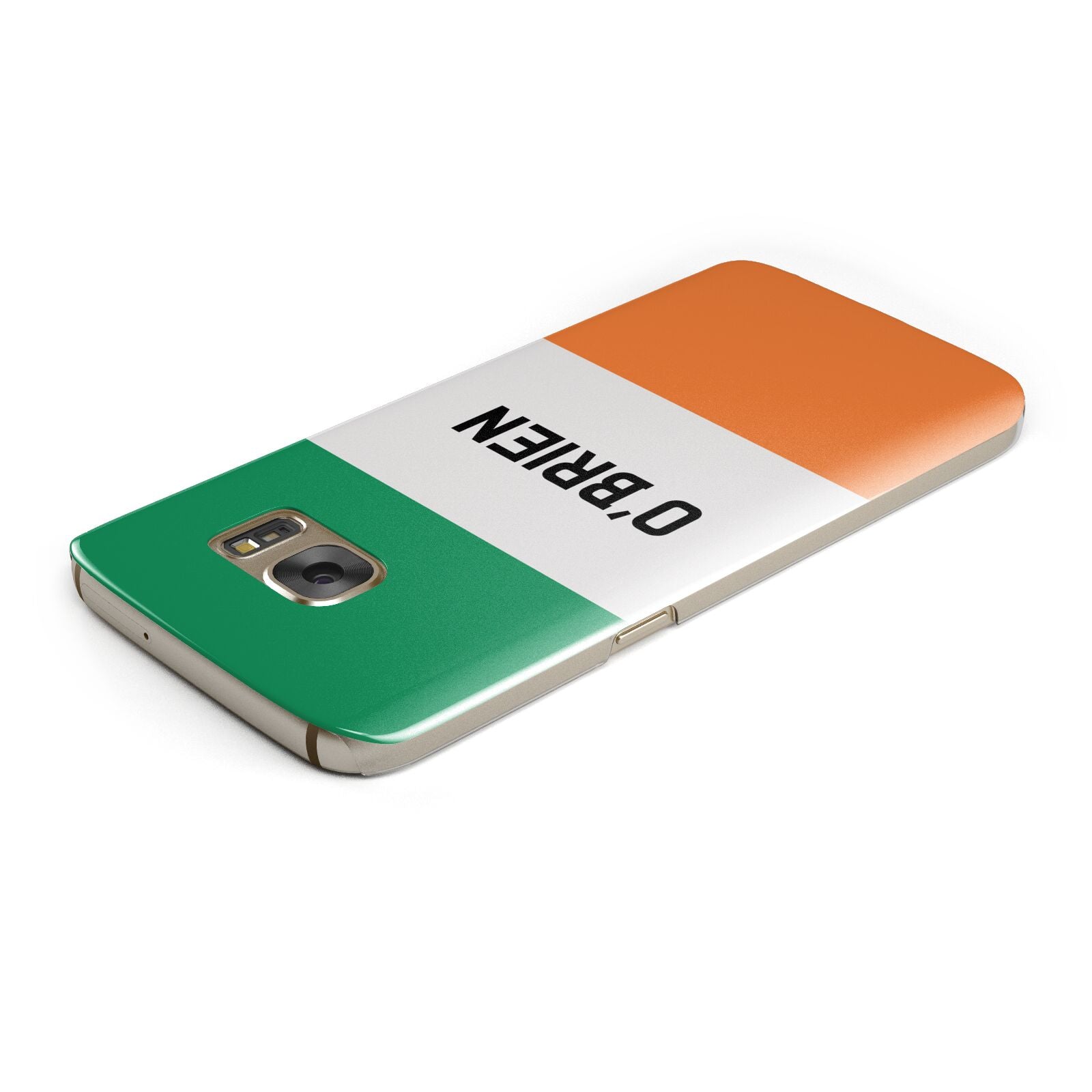 Irish Flag Personalised Name Samsung Galaxy Case Top Cutout