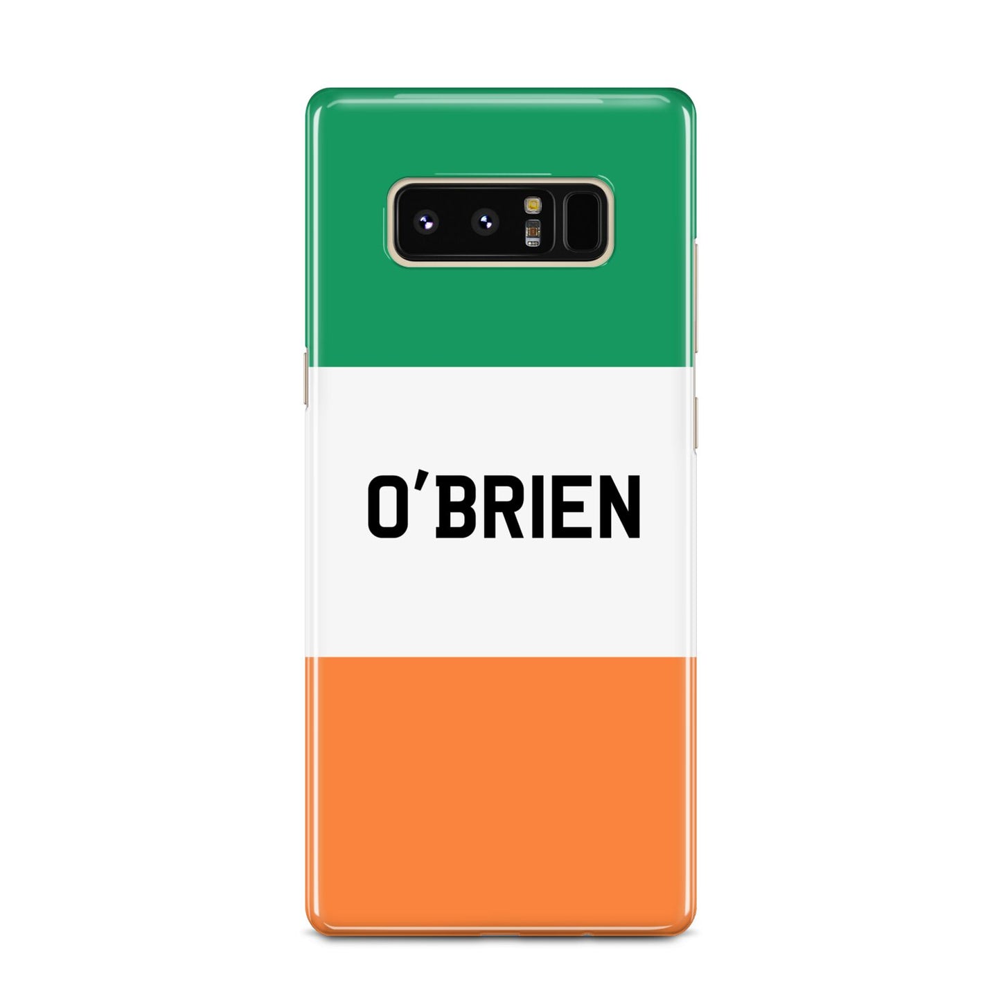 Irish Flag Personalised Name Samsung Galaxy Note 8 Case