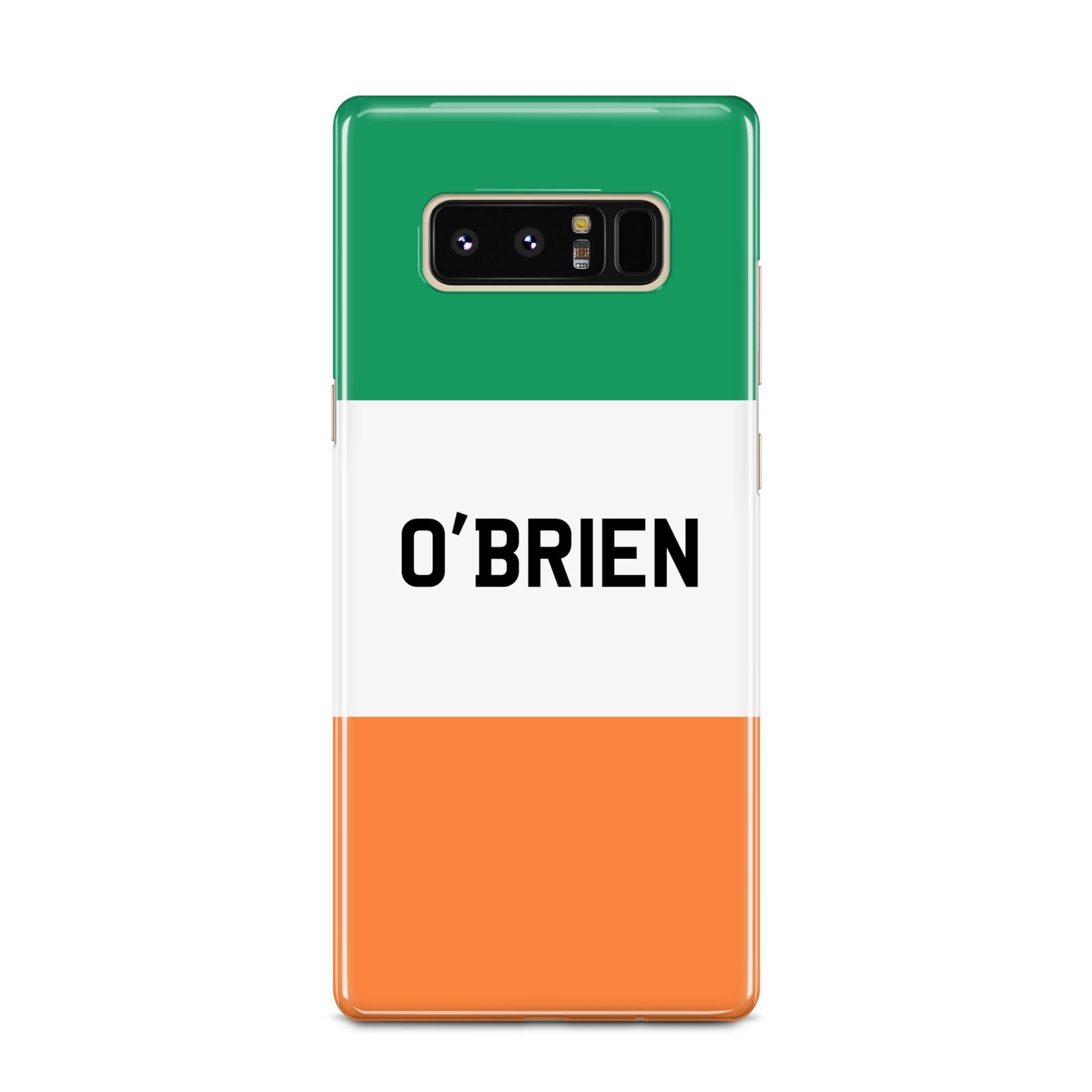 Irish Flag Personalised Name Samsung Galaxy Note 8 Case