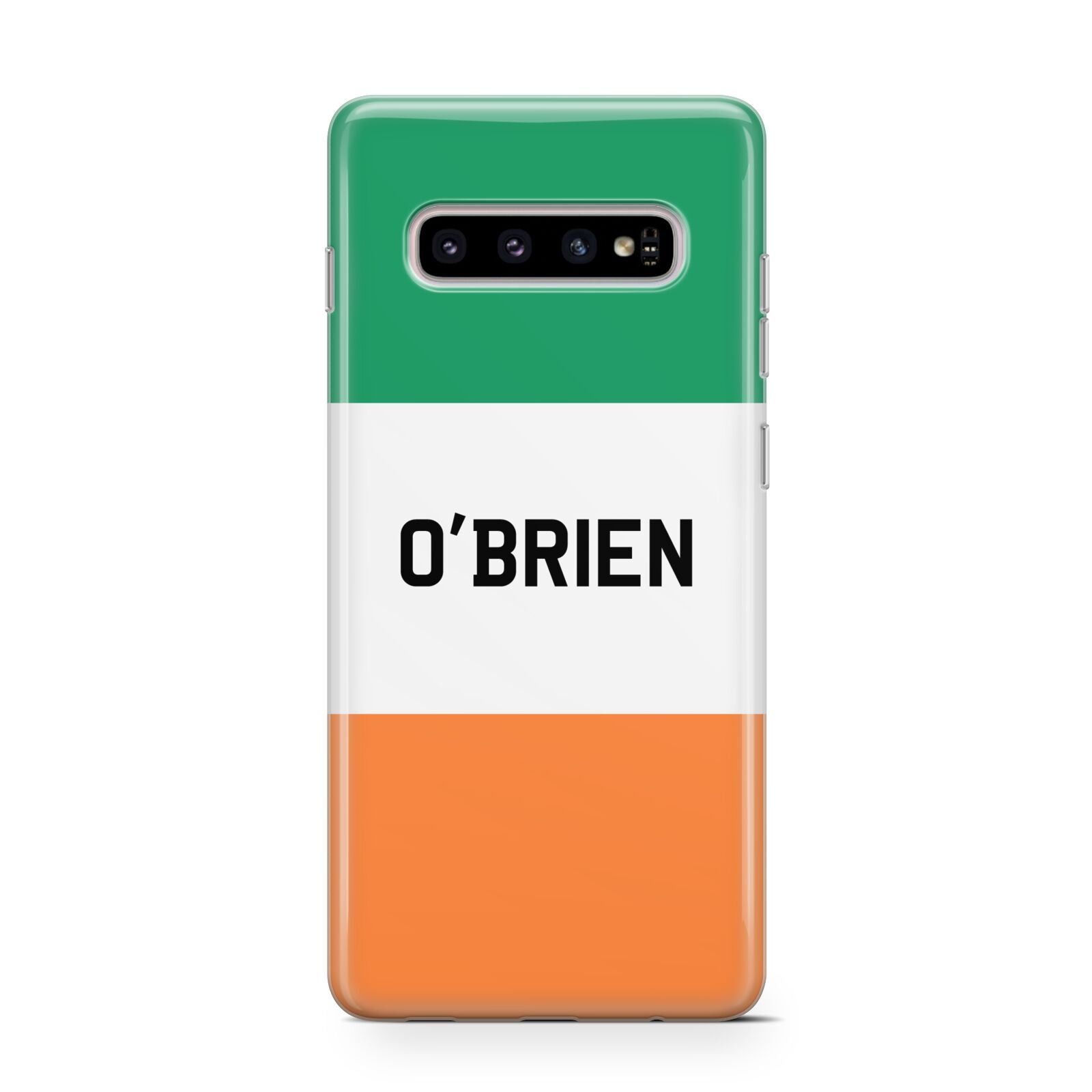 Irish Flag Personalised Name Samsung Galaxy S10 Case