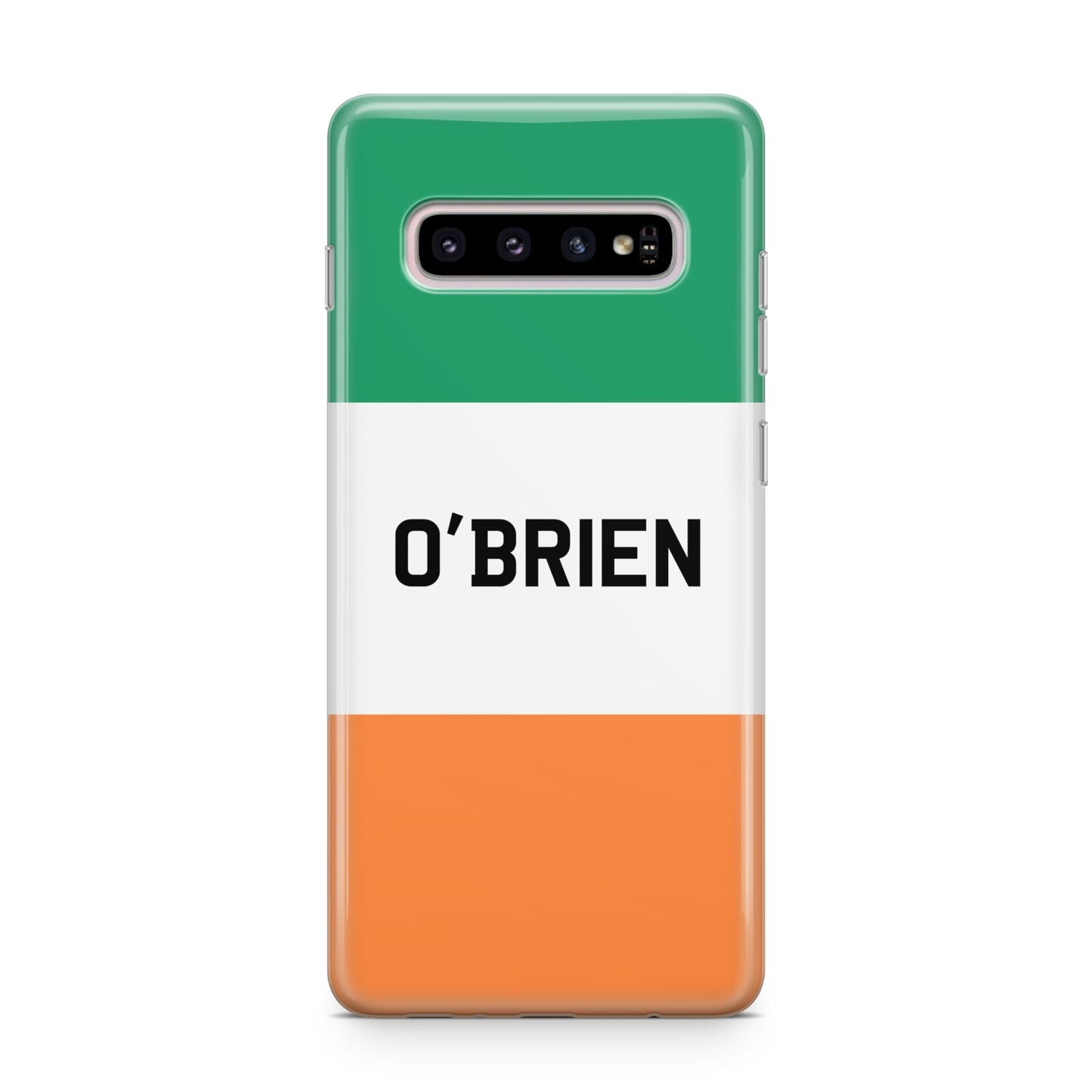 Irish Flag Personalised Name Samsung Galaxy S10 Plus Case