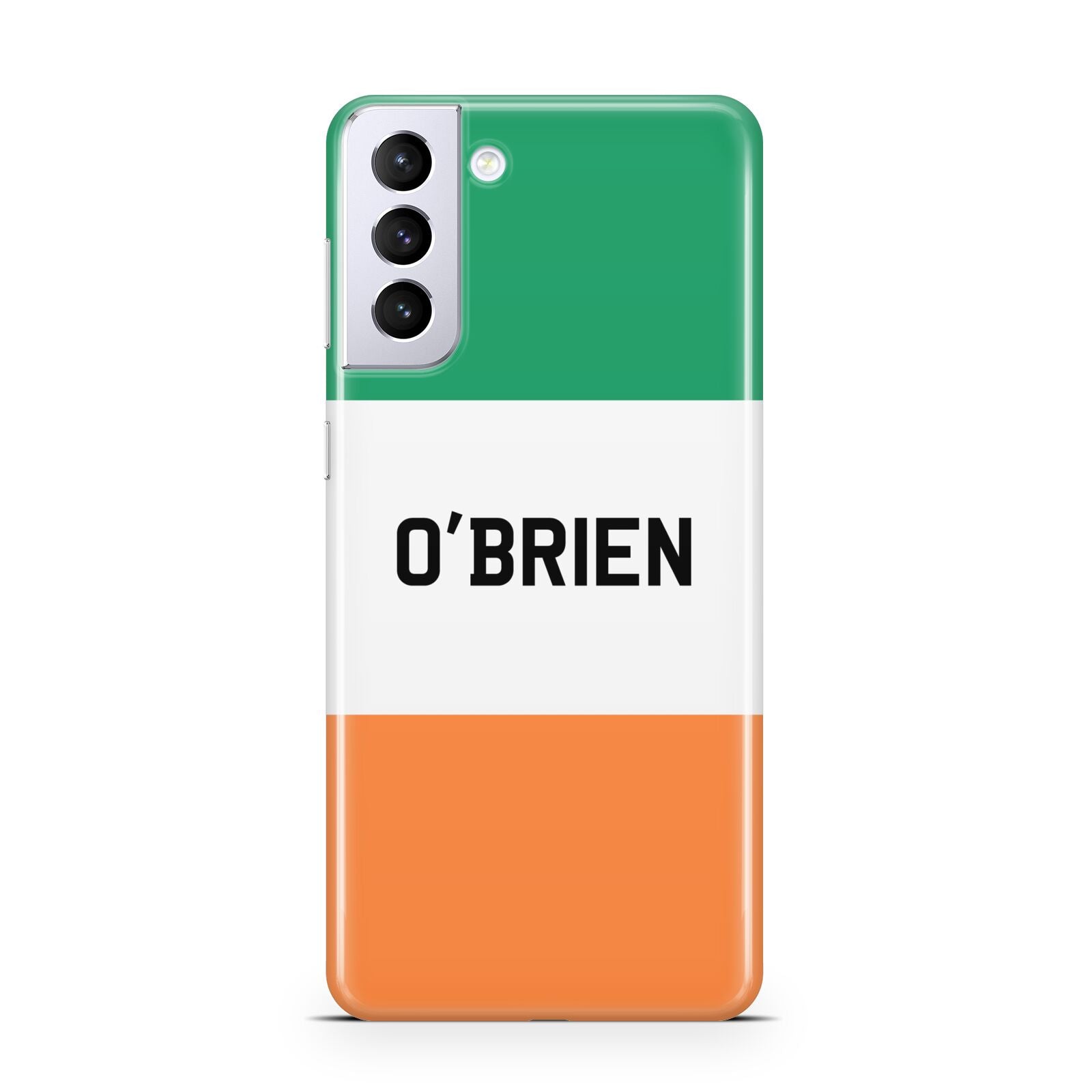 Irish Flag Personalised Name Samsung S21 Plus Case