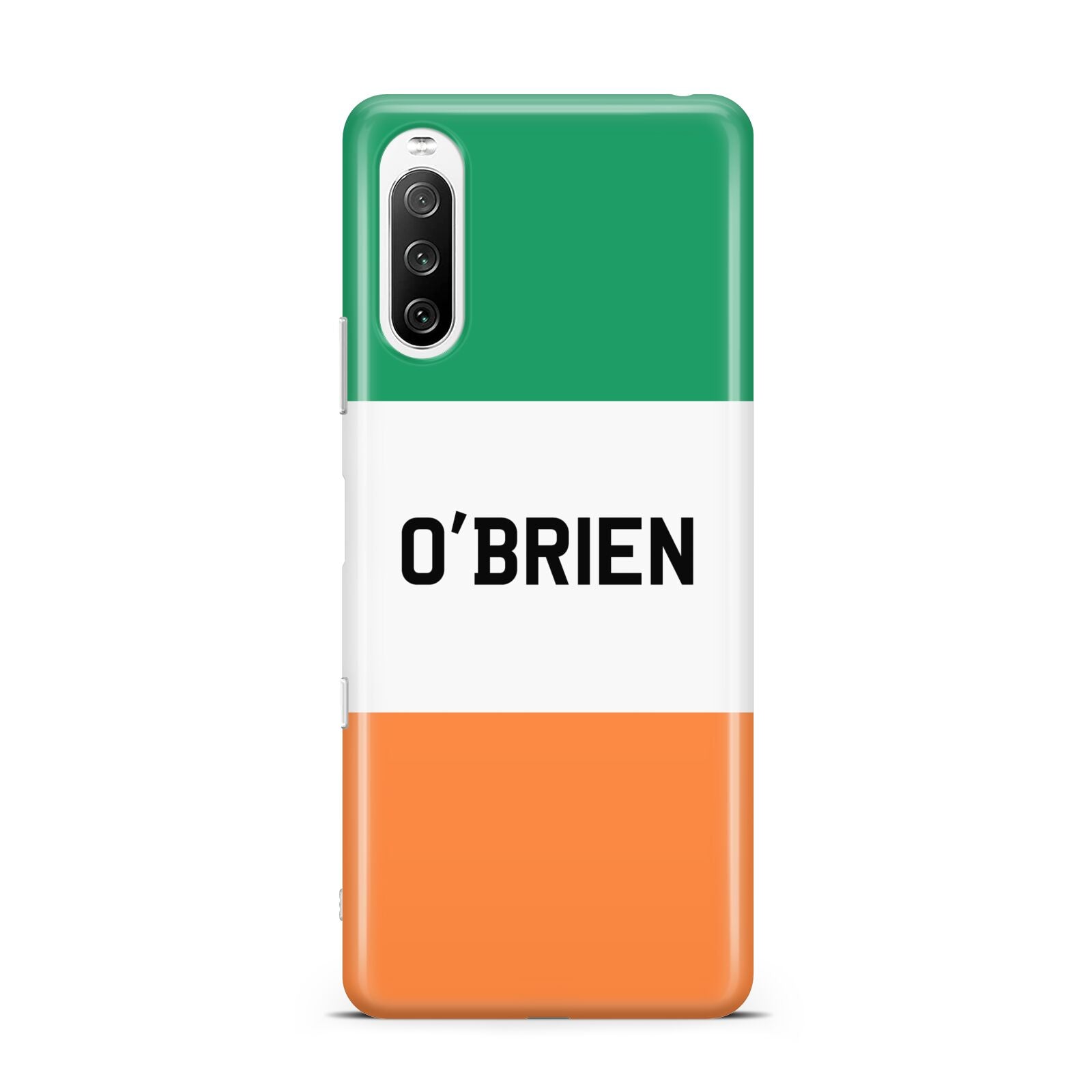 Irish Flag Personalised Name Sony Xperia 10 III Case