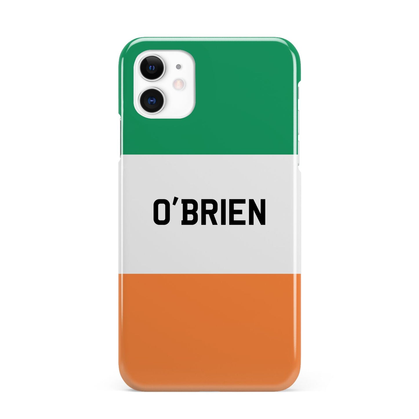Irish Flag Personalised Name iPhone 11 3D Snap Case