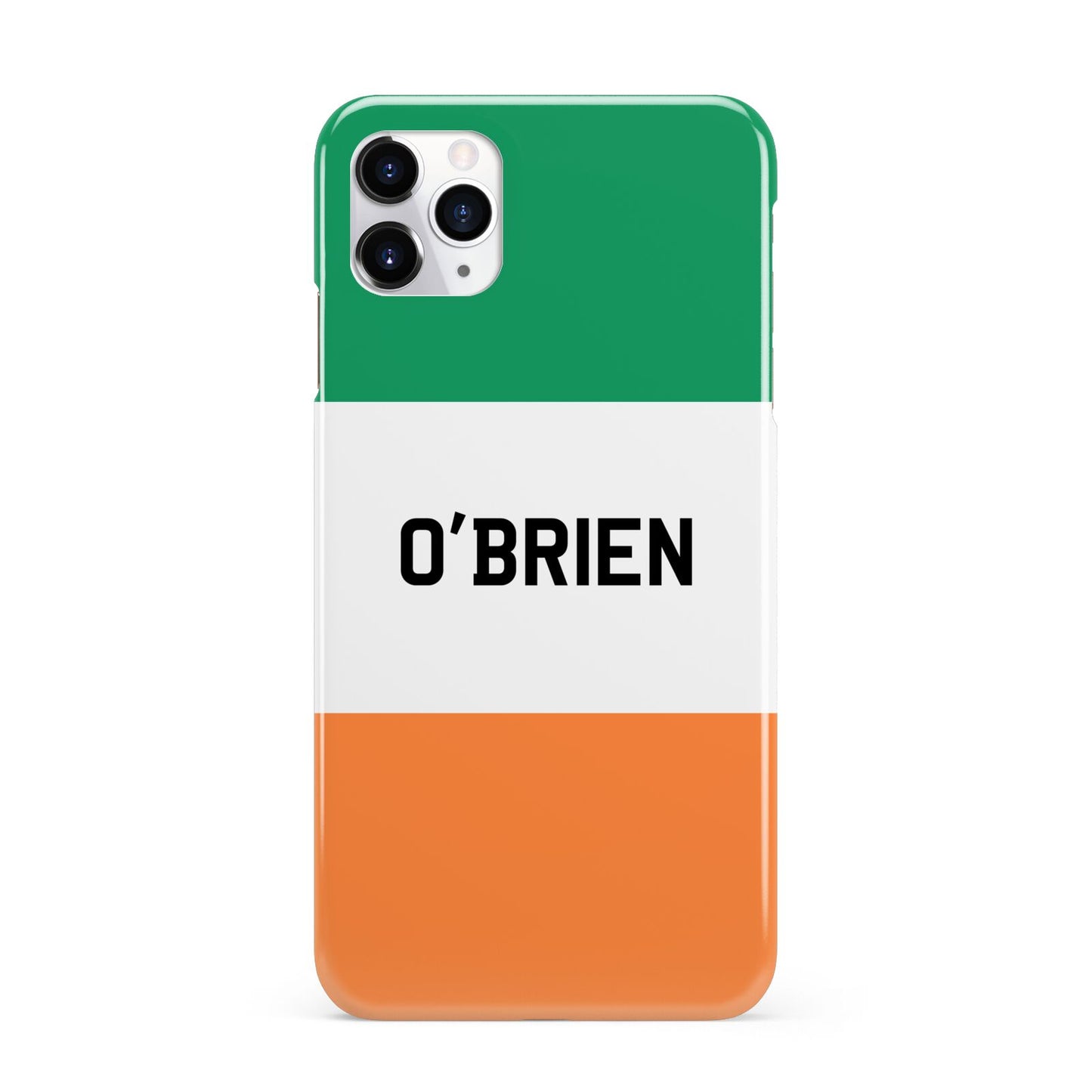 Irish Flag Personalised Name iPhone 11 Pro Max 3D Snap Case