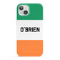 Irish Flag Personalised Name iPhone 13 Full Wrap 3D Snap Case