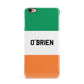 Irish Flag Personalised Name iPhone 6 Plus 3D Snap Case on Gold Phone