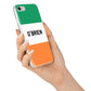 Irish Flag Personalised Name iPhone 7 Bumper Case on Silver iPhone Alternative Image