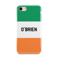 Irish Flag Personalised Name iPhone 8 3D Tough Case on Gold Phone