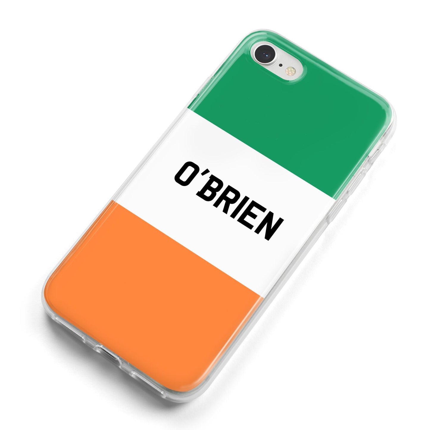 Irish Flag Personalised Name iPhone 8 Bumper Case on Silver iPhone Alternative Image