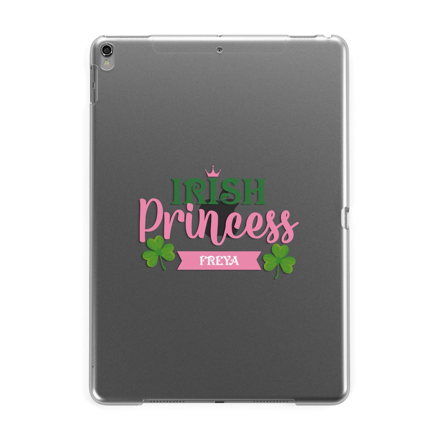 Irish Princess Personalised Apple iPad Grey Case