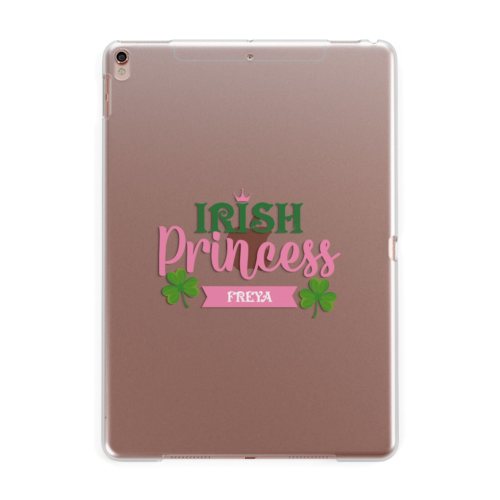 Irish Princess Personalised Apple iPad Rose Gold Case