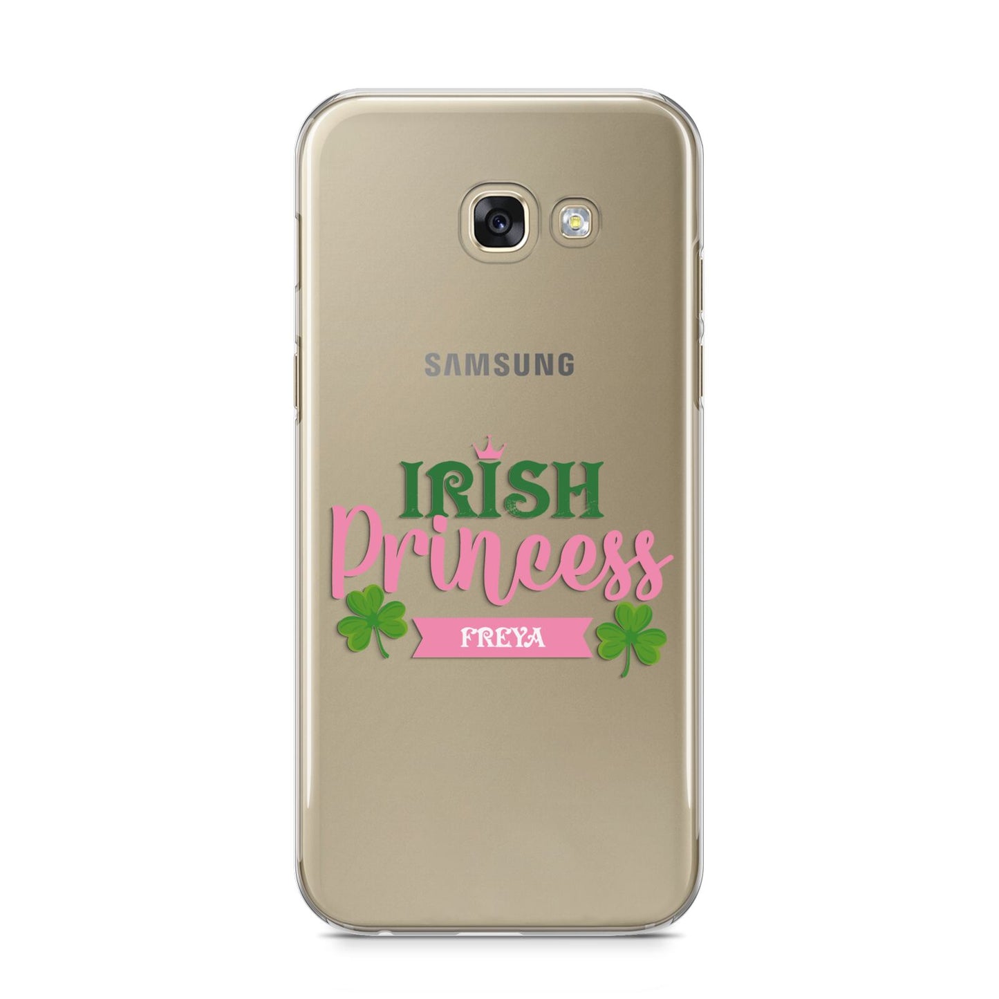 Irish Princess Personalised Samsung Galaxy A5 2017 Case on gold phone