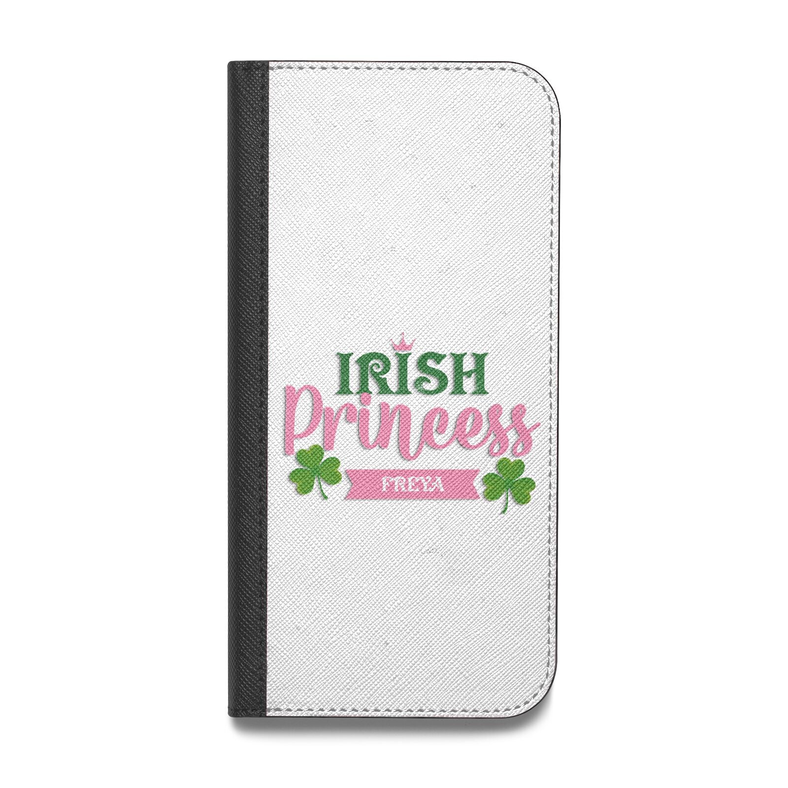 Irish Princess Personalised Vegan Leather Flip iPhone Case