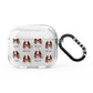 Irish Red White Setter Icon with Name AirPods Glitter Case 3rd Gen
