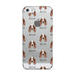 Irish Red White Setter Icon with Name Apple iPhone 5 Case