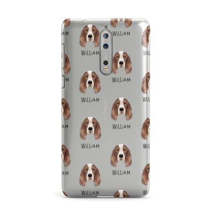 Irish Red White Setter Icon with Name Nokia Case